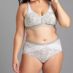 Lane Bryant Full Brief Cotton & Lace Panty 18/20